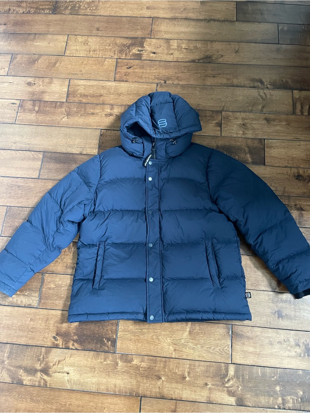 Aritzia Super Puff Navy Blue XL